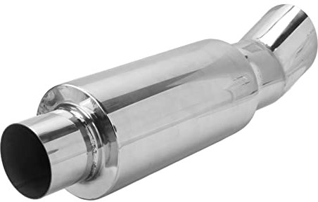 RYSH Auto-Auspuff-Schalldämpfer-Universal-Edelstahl-schallabsorbierender silberner Auspuff-Schalldämpfer für DTM-Stil