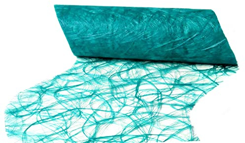 Sizoweb® Wave Tischläufer Tischband The Original from Holland Petrol Türkis 30cm x 25m Dekoration Dekor