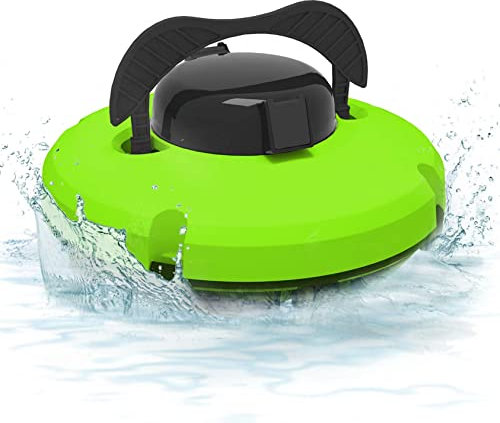 XDLYWUZIQ Robot Limpiador De Piscinas Inalámbrico, Limpiador Robótico De Piscinas con Filtros Ultrafinos, para Piscinas Planas sobre/Enterradas De hasta 850 Pies Cuadrados,Green