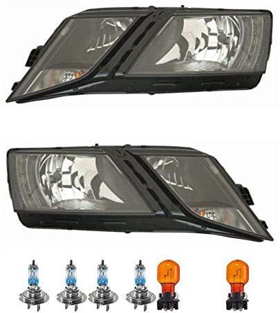 EISENFELS Set 106573378 erstellt mit Scheinwerfer links und rechts + NIGHT BREAKER 200 H7 Leuchtmittel kompatibel mit Octavia III Combi