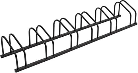vidaXL Porte-vélos pour 6 vélos Noir Acier, Support pour vélos, Support de Rangement pour vélos, Support de Sol pour vélos, Rangement pour vélos
