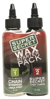 SILCA Pro Fahrradkettenabstreifer | in 10 Minuten reinigen, auftropfen und mit Wasser abspülen | Lift-and-Encapsulate-Reinigungstechnologie | 4-Unzen-Stripper- und 4-Unzen-Super-Secret-Wachsflaschen