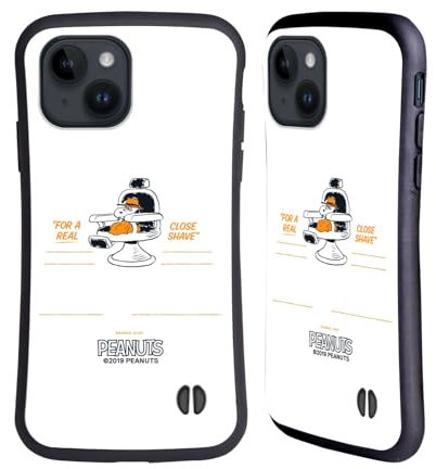 Head Case Designs Offizielle Peanuts Snoopy Rasierschaum Chuck's Friseurshop Hybride Handyhülle Hülle Huelle kompatibel mit Apple iPhone 15