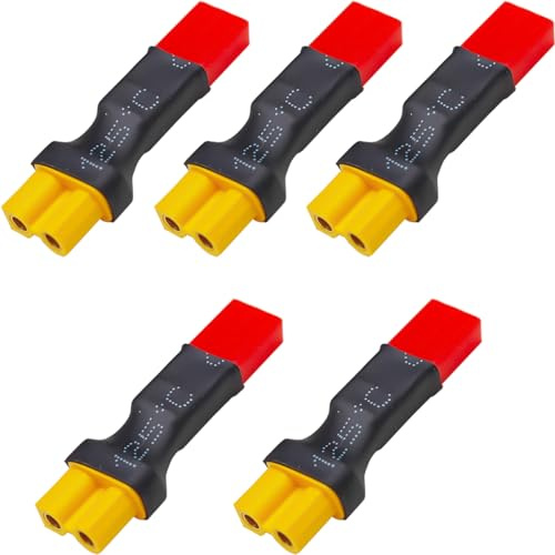 EatPitaya XT30 Buchse zu JST Männlichen Kabelloser Stecker XT-30 auf JST Adapter RC Lithium Akku Aufladen Anschluss Konvertierung für Ferngesteuerte Modelle Radio Regler Elektronikgeräte – 5 Stück
