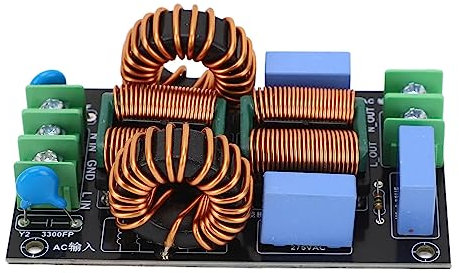 Jadeshay Filtro di Alimentazione,AC110V‑250V 20A Scheda di filtraggio per Alimentatore Filtraggio del Rumore, Amplificatore Audio Scheda di Filtraggio Dell'alimentatore