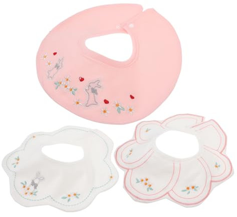 Vaguelly 3stücke Lätzchen Für Kleinkinder Wasserdichte Weiche Baumwoll-sabberlätzchen Für Teething Füttern Und Hautfreundlich Und Waschbar Für Jungen Und Mädchen