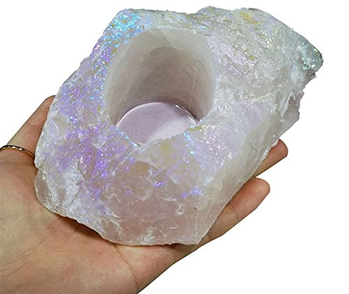 Home Collections Home Natural Crystal Rose Quartz Quartz Candle Holder Home Decor (Size : 3PCS.)