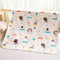 Potty Training Bed Pads, Single Waterproof Mattress Protector Bed Wetting Mats Animal Toddler Bed Mats Cot Bed Mattress Protector 100% Waterproof Sheets for Bed Wetting 100 cm x 80 cm