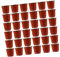 MERRYHAPY 50 Pièces Pot de Fleur décor de Pots de Plantes jardinière de Fleurs de Jardin planteur Usine PVC Jardiniere Plastique Pot Fleur Plastique semoir à graines Pots de Fleurs Brown