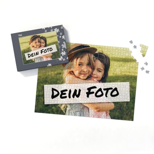 Fotopuzzle mit eigenem Bild - Fotopuzzle selbst gestalten 2000 Teile - Schachtel Puzzleteile - 2000 Teile Puzzle mit Foto - Geschenk Geburtstag