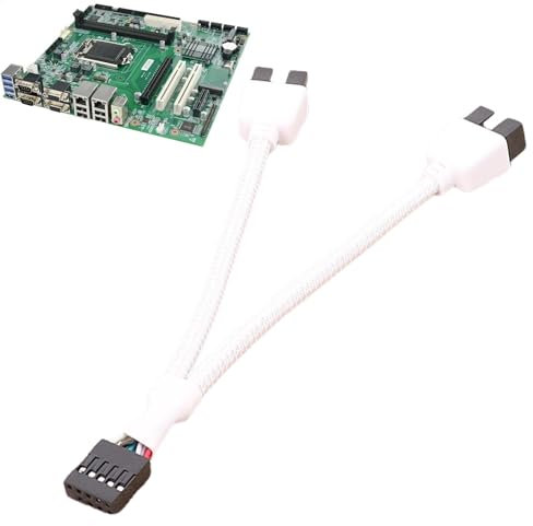 Porta di estensione, splitter USB per scheda madre, cavo di prolunga, porte di estensione durevoli, hub USB interno multii per scheda madre, splitter per intestazione USB per scheda madre interna del