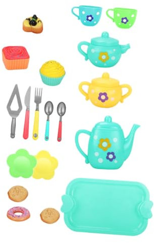 ifundom Pretend Tea Pot Set for Boys and Girls Imitation Tea Pot Teacup Play Set Educational Toys for Toddlers Children