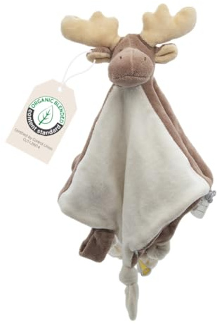 Cute Since 1999 Baby Schnuffeltuch & Kuscheltier ab 0 Monate - Schmusetuch für Junge & Mädchen - Sachen & Geschenk für Neugeborene - Bio Tier Kuscheltuch & Schnüffeltücher (Rentiere, 30x30cm)