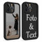 Xylota Personalisierte Handyhülle für iPhone 13 Pro Max 6,7'', Personalisiert Hülle mit Selbst Gestalten Eigenem Bild Text Foto Schutzhülle, Individuelle Design Case für iPhone 13 Pro Max,Schwarz
