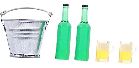 ibasenice Mini-biermodell-Set – Maßstab 112 Flasche Bar- Perfekt Für Miniaturhäuser