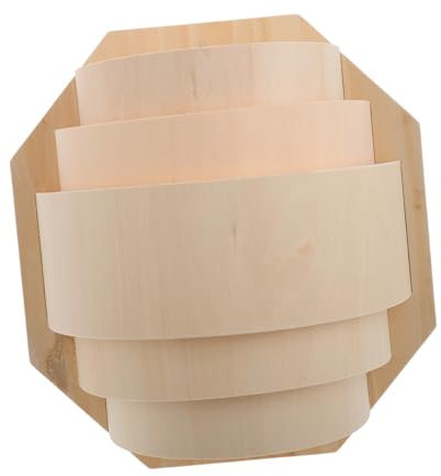 MAGICLULU Hitzebeständiger Saunalampenschirm Aus Lichtdurchlässigem Holz Leichter Lampenschutz Für Sauna-beleuchtung Langlebiger Sauna-zubehör Für Sichere Weiche Und Helle Beleuchtung Im Sau