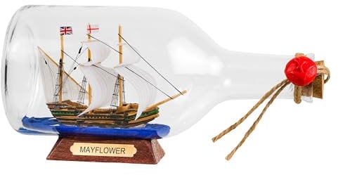 SAILINGSTORY Ship in a Bottle Sailing Ship Model Nautical Decoration Mayflower