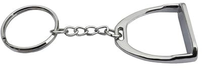 Vynetra Reitsport-Schlüsselanhänger, Steigbügel-Schlüsselanhänger mit Trensen-Designs, Legierung, Textur, Schlüsselanhänger, geeignet für Pferdeliebhaber, S, S