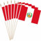 LUSEOAN Peru-Mini-Flaggen, peruanische kleine Miniatur-Handflagge, Dekoration, 12,7 x 20,3 cm, 20 Stück