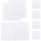 SUPERFINDINGS 8Pcs Wall Hole Cover Sheets with 60Pcs Plastic Stickers 30cm Plate Dustproof Cover Plate Square Frosted Blank Plate for Wall Plasterboard Hole Covering