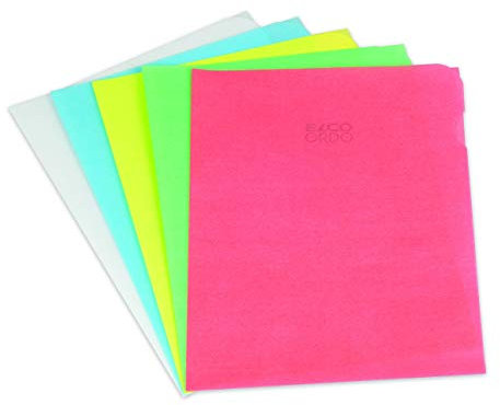 ELCO 73696.00 Ordo Organisationsmappe, sortiert, 220 x 310 mm, 80 g, transparent, mehrfarbig