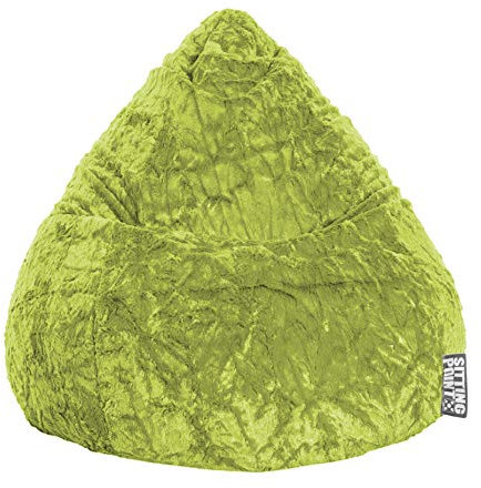 SITTING POINT only by MAGMA Sitzsack Fluffy L ca. 120 Liter grün (bis ca. 7 Jahre)