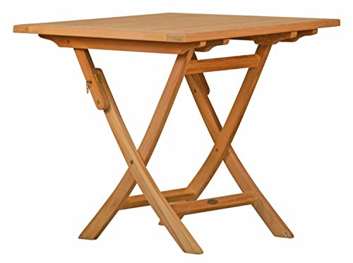 Kai Wiechmann Teak Klapptisch 80 x 80 cm Premium wetterfest langlebig