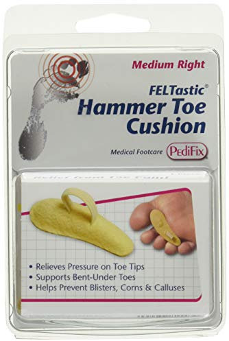 PediFix Felt Hammer Toe Crest Cushion, Medium 8+, Right