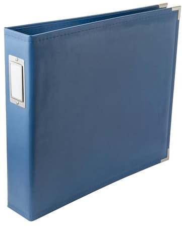WE R Memory Keepers American Crafts 660914 Classic D-Ring Scrapbooking Album, 12 Zoll x 12 Zoll, Country Blau