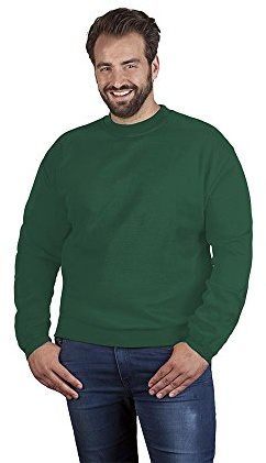 Premium Sweatshirt Plus Size Herren, Waldgrün, 4XL