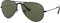 Ray-Ban Unisex Aviator Large Metal Sonnenbrille, Schwarz (Gelstell: Schwarz, Gläser: Polarized Grün Klassisch 002/58), X (Herstellergröße: 62)