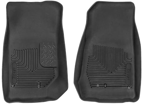 Husky Liners X-act Contour Serie | Bodeneinlagen für Vorderseite – Schwarz | 53571 | passend für 2007–2017 Jeep Wrangler, 2018 Wrangler JK, 2 oder 4 Türen, 2 Stück