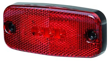 HELLA VALUEFIT Schlussleuchte - LED - 12V / 24V - Anbau - Lichtscheibenfarbe: rot - Kabel: 480mm - Stecker: offene Kabelenden - links/rechts - Menge: 1 - 2TM 357 008-021