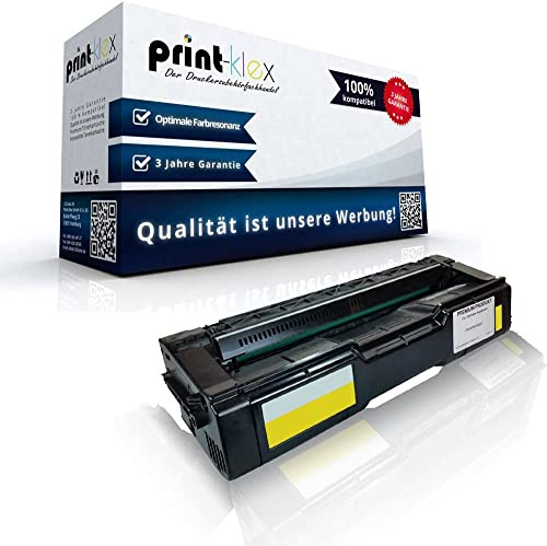 Print-Klex Tonerkartusche kompatibel für Ricoh SP C 250 SP C 250 DN SP C 250 e SP C 250 sf SP C 250 sfw SP C250DN SP C250E SP C250SF SP C250SFW SPC Yellow Y