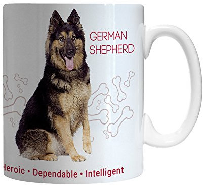 Boelter Brands German Shepherd Ceramic Mug, 11-ounce