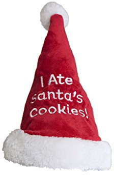 Outward Hound 11007 Weihnachtsmütze I Ate Santa's Cookies, groß