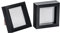 Nicola Spring 3D-Schattenbox-Fotorahmen – 10 x 10 cm (4 x 4 Zoll) – 2 Stück – Schwarze 3D-Fotorahmen-Bilderrahmenbox, kleine quadratische Vitrine für Kunsthandwerk, Andenken