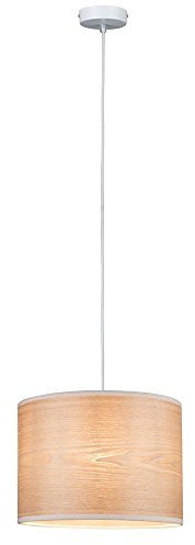Paulmann 79630 Neordic Neta Pendelleuchte max.1x20W E27 Holz/Weiß 230V Holz/Metall