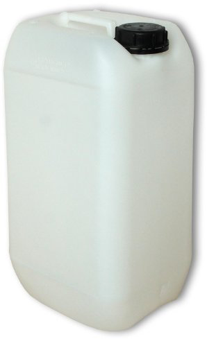 plasteo Bidon – Jerrican 15 L, HDPE Naturel, Ouverture DIN 61 qualité Alimentaire (22096)