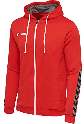 hummel Jungen Hoodie Hmlauthentic Kids Poly Zip Hoodie, True Red, 116, 204938-3062-116