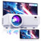 Mini Beamer WiFi Bluetooth Full HD 1080P Unterstützung, TOPTRO 12000 Lumen Heimkino Handy Tragbarer Beamer mit X/Y Zoom Funktion, Kompatibel mit TV Stick/Laptop/Smartphone/PS5 Projektor