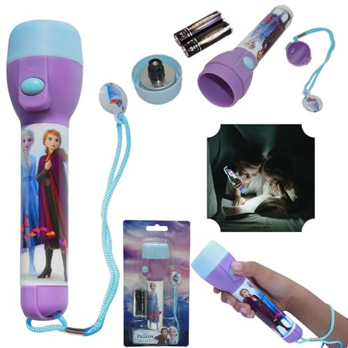 Grande lampe torche LED La Reine des Neiges II, veilleuse pour enfants, super lumineuse pour cadeaux de Noël, d'anniversaire et de Thanksgiving, taille 16 cm