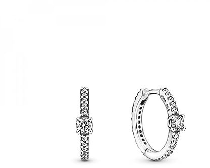 PANDORA Creolen Timeless funkelnde Creolen Zirkonia Silber 299406C01