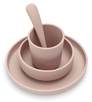 Kindergeschirrset 4-teilig - Pale Pink