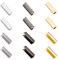PandaHall 120Stk 3 Farben Gürtelschnalle Endspitze Band Crimpenden Ergebnisse Für Gurtband Student Gürtelclip Reparatur Riemenende