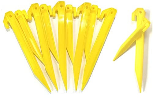 Zeltheringe aus Kunststoff, 220 mm und 12 Stück, 150 mm, 24 Stück, 12 Stück