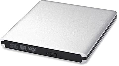 External CD DVD Disk Drive for Laptop/Desktop PC, Aluminum Alloy USB 3.0 Portable CD/DVD Player Rewriter Burner Writer Optical Drive Compatible with Windows MacBook Mac Linux Mac OS