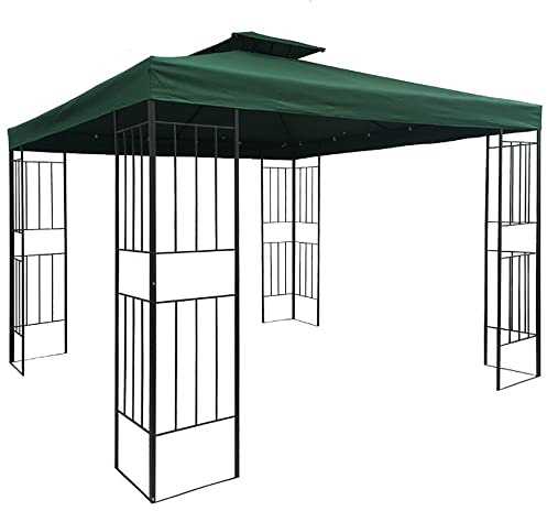 Pavillon Wasserdicht Borneo 3x3m inkl. Dach Festzelt Partyzelt (Grün 07-11)