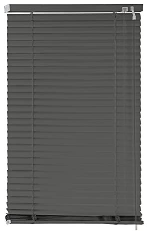 EXKLUSIV HEIMTEXTIL Aluminium Jalousie Lamellen 70 x 130 cm Grau