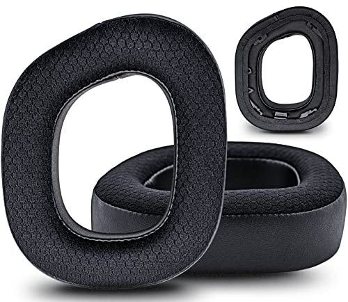DIMOST HS80 Ohrpolster kompatibel mit HS80 Headset I dickerer verbesserter Memory-Schaum – atmungsaktiveres PU/Mesh